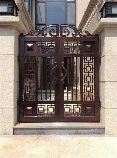 村头铝艺大门 山东铝艺大门加工 别墅庭院大门基恩铝艺 查看